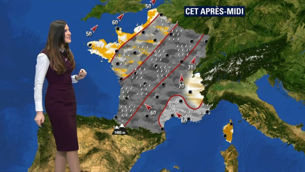 Le temps jeudi après-midi. Le temps jeudi après-midi.