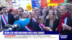 Jean-Luc Mélenchon est arrivé au tribunal de Bobigny, où il est jugé ce jeudi
