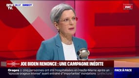 Sandrine Rousseau: "Joe Biden face à Trump, ça donnait un boulevard à ce président Trump, qui peut mettre le monde à feu et à sang"