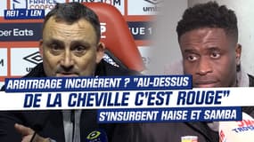 Reims 1-1 Lens : "Au-dessus de la cheville c’est rouge", Haise et Samba taclent un arbitrage "incohérent"