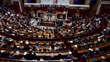 Le Premier ministre Edouard Philippe lors de son discours de politique générale devant l'Assemblée nationale le 04 juillet 2017 (image d'illustration)
