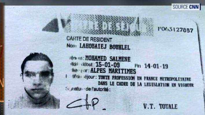 Le titre de séjour français de Mohamed Lahouaiej-Bouhlel.