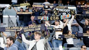 Les supporters de Los Angeles FC face aux Seattles Sounders le 14 mai 2025