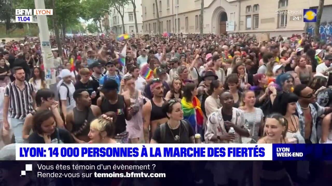 Lyon 14.000 personnes à la Marche des fiertés