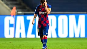 Lionel Messi après la déroute du Barça contre le Bayern