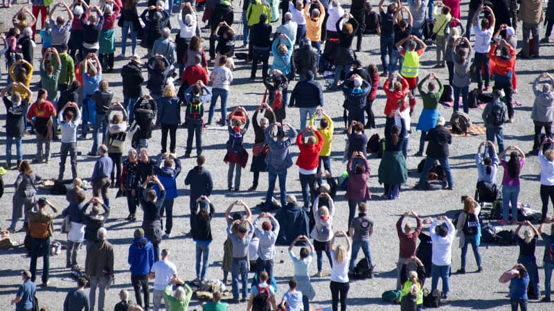 Mobilisation des "anti-masques" à Constance en Allemagne - 4 octobre 2020 