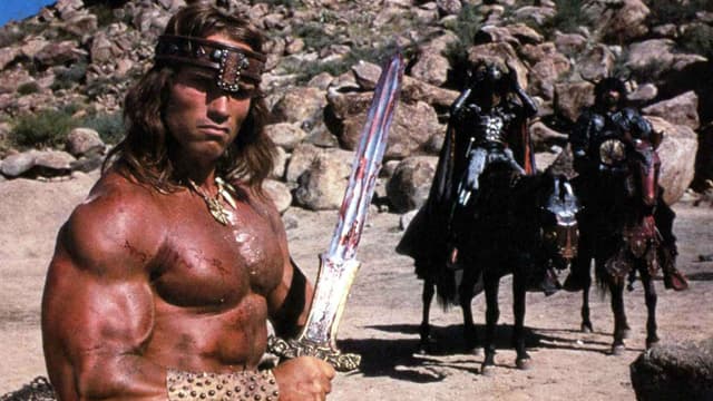 Arnold Schwarzenegger dans "Conan le Barbare" en 1982