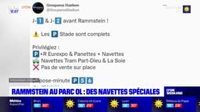 Lyon: des navettes mises en place pour le concert de Rammstein