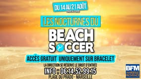 LES NOCTURNES DE BEACH-SOCCER EN PARTENARIAT AVEC BFM MARSEILLE PROVENCE