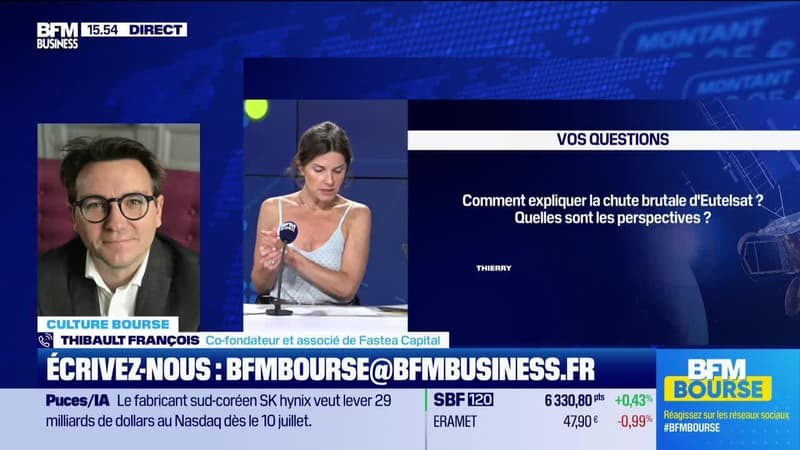 Culture Bourse : "Comment expliquer la chute brutale d'Eutelsat ?, par Julie Cohen-Heurton - 24/06