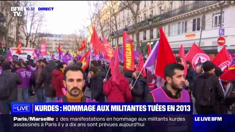 Hommage aux militantes tuées en 2013: forte mobilisation des Kurdes attendue après l'attaque rue d'Enghien, à Paris