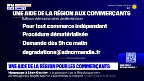 Émeutes: la région Normandie met en place un dispositif d'aide aux commerçants