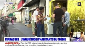Terrasses: l'inquiétude des habitants du 10e