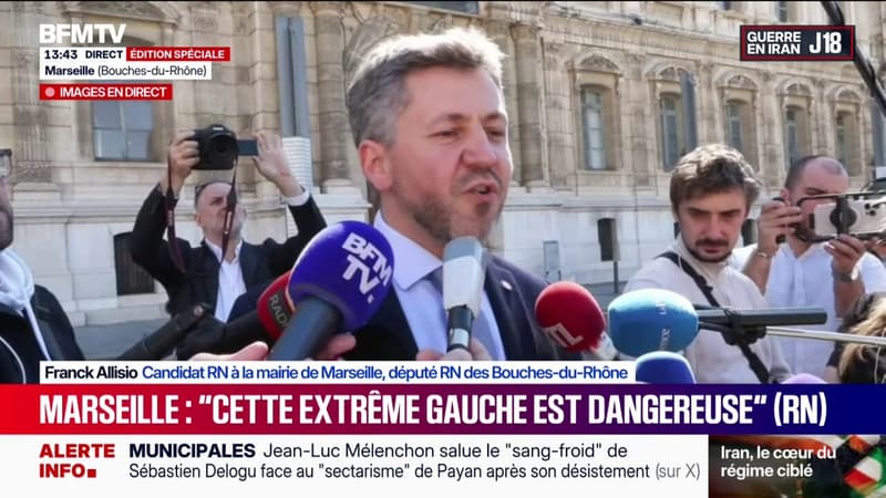 Mairie de Marseille: Franck Allisio (RN) demande "le retrait" de la liste de Martine Vassal