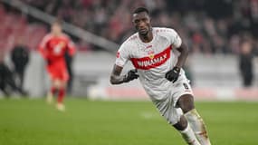 Serhou Guirassy avec Stuttgart le 8 mars 2024.