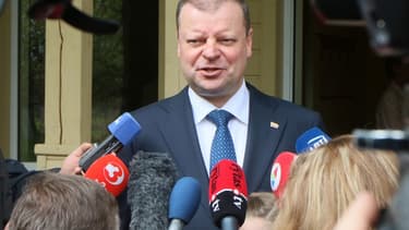 Le Premier ministre lituanien Saulius Skvernelis ce dimanche 12 mai 2019.