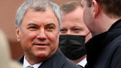 Viatcheslav Volodine, chef de la Douma, en mai 2021