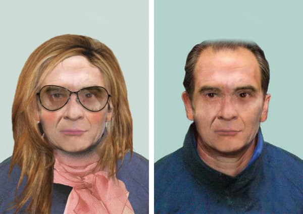 Matteo Messina Denaro, imagined aging or disguised as a woman. 