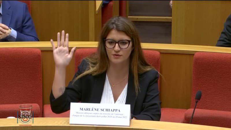 Fonds Marianne: suivez en direct l'audition de Marlène Schiappa au Sénat