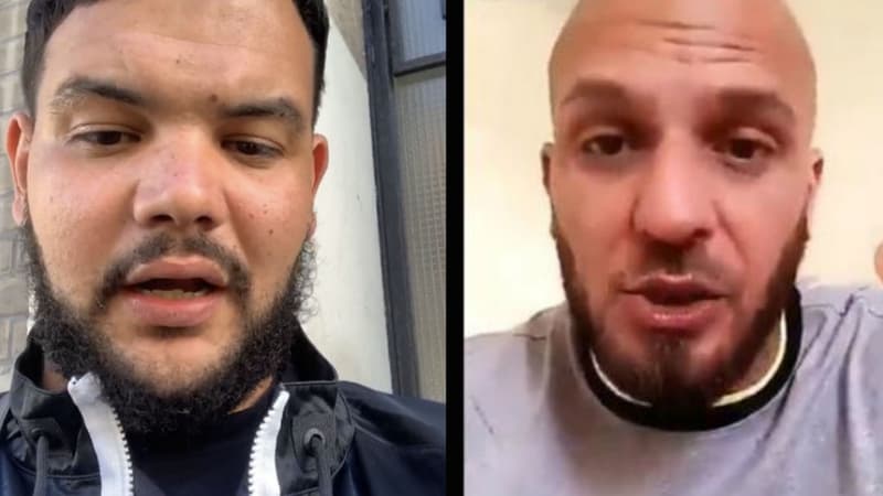 Le rappeur Sadek et le blogueur Bassem Braiki