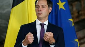 Alexander De Croo lors d'une conférence de presse à Bruxelles, le 30 septembre 2020