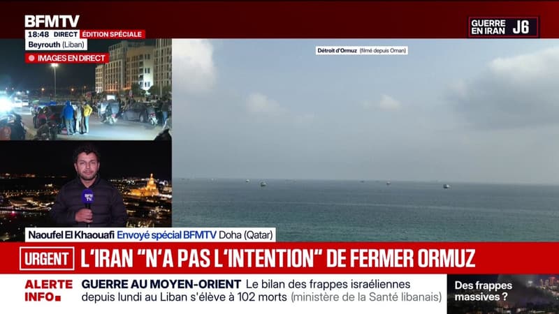 Guerre au Moyen-Orient: le chef de la diplomatie iranienne assure que l'Iran "n'a pas l'intention" de bloquer le détroit d'Ormuz