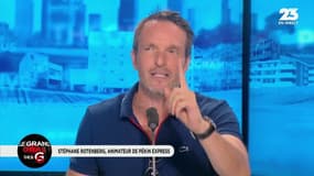 #GrandOral "A France Télévision, j'ai assisté à des réunions où mes chefs s'arrachaient les cheveux pour virer Michel Drucker." @Steph_Rotenberg, animateur de "Pékin Express" #GGRMC