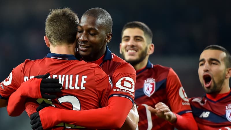 La joie des Lillois contre Caen