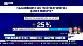 Reprise économique: la hausse des prix des matières premières inquiète