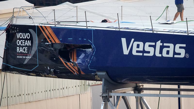 Volvo Ocean Race : le bateau Vestas endommagé après une collision 