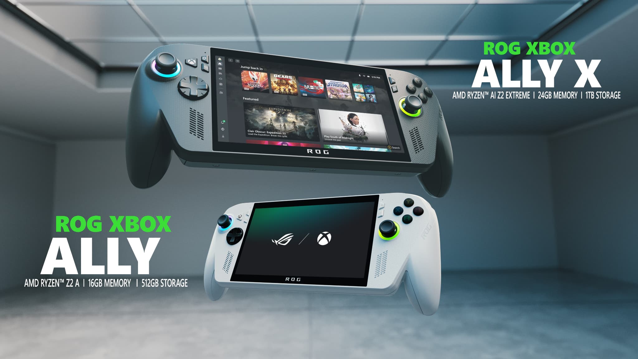 ROG Xbox Ally X et ROG Xbox Ally