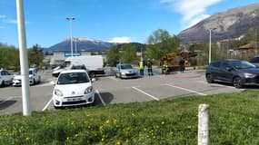 Une fuite de gaz a eu lieu ce mercredi 10 avril 2024, sur le parking du Decathlon de Gap (Hautes-Alpes)