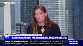 Surtaxe des grandes entreprises: "LVMH est le symbole de ces cadeaux que l'on balance partout", affirme Emma Rafowicz (PS)