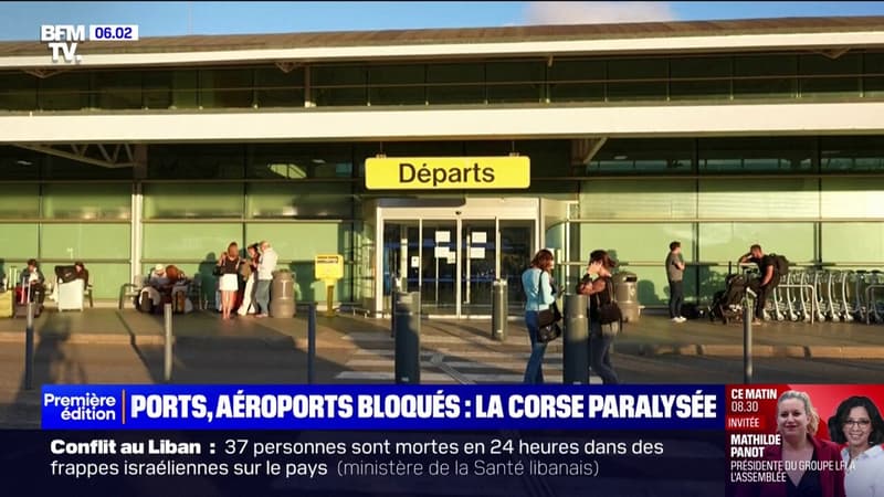 En Corse, les ports et aéroports sont paralysés par une grève des agents de la CCI