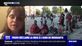 Migrants devant l'Hôtel de ville de Paris: "C'est à l'État qu'on demande de faire respecter la loi", explique Océane Marache (coordinatrice pour l'association Utopia 56)