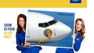 Le principe du concours : expliquer pourquoi c'est leur portrait qui doit figurer sur un des avions Ryanair.