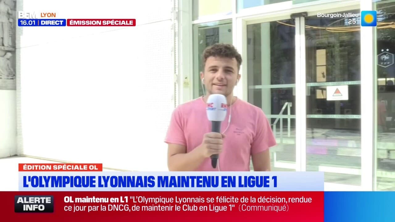 L'OL est maintenu en Ligue 1 par la DNCG