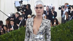 Cara Delevingne au gala du Met, le 1er mai dernier.