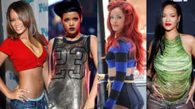 Rihanna en 2005, 2011, 2012 et 2022