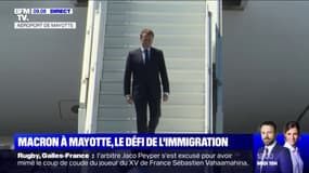 Emmanuel Macron est arrivé à Mayotte, le défi de l'immigration au cœur de sa visite