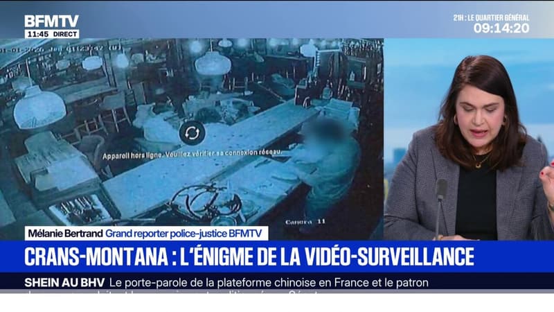 Crans-Montana: la vidéo-surveillance s'est bloquée quelques minutes avant l'incendie
