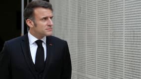 Le président de la République, Emmanuel Macron, au Memorial de la Shoah le 27 janvier 2025 à Paris 