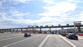 Barrière de péage de Saint-Quentin-Fallavier en août 2023 via Google Street View