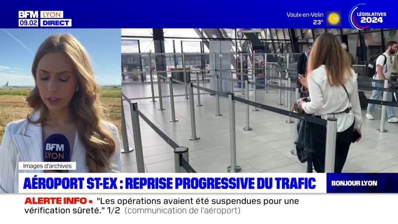 Regarder la vidéo Aéroport Lyon Saint-Exupéry: trafic perturbé vendredi matin après 