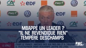 Mbappé un leader ? "Il ne revendique rien" tempère Deschamps
