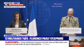 Militaires morts au Mali: Florence Parly déclare qu'une "enquête a été ouverte pour déterminer les circonstances de ce drame"