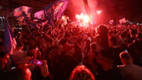 Les supporters de Naples ont fêté le titre en Coupe d'Italie