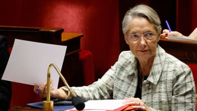 Élisabeth Borne à l'Assemblée nationale le 4 décembre 2023