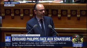 Gilets jaunes: devant le Sénat, Edouard Philippe dit avoir vu la colère "monter année après année"
