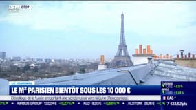 Le mètre carré parisien bientôt sous les 10.000 euros